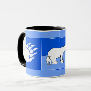 Mug Polar Bear Mom and Cub Peinture - Wildlife Art