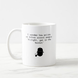 Mug Police à vélo