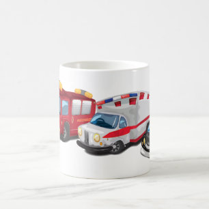 Mug Police, ambulance et véhicules de pompiers
