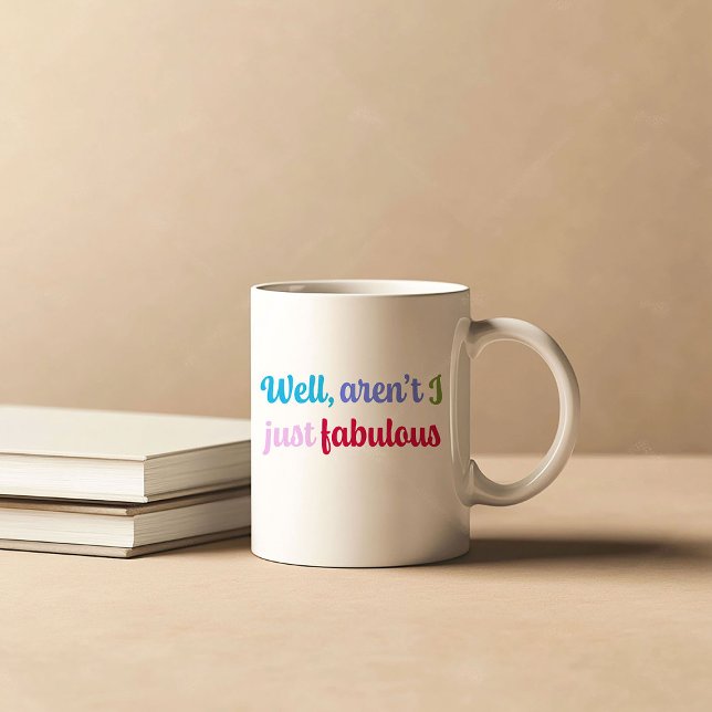 Mug Police Cool Multicolore et Citation Impertinente (Créateur téléchargé)