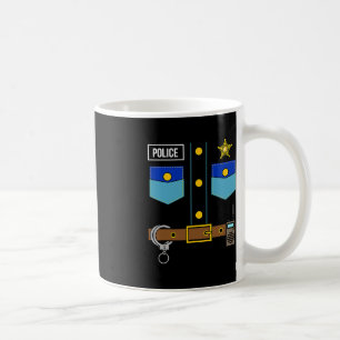 Mug Police Costume uniforme Cool Easy Halloween Police