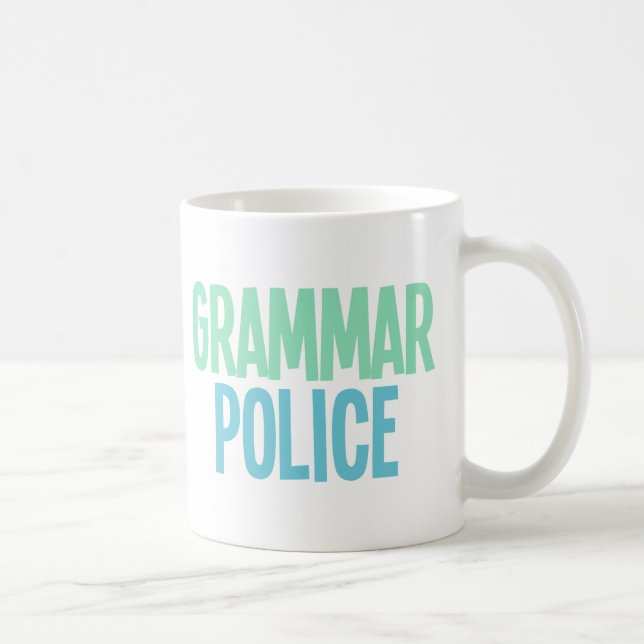 Mug Police de grammaire (Droite)