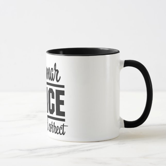 Mug Police de grammaire (Droite)