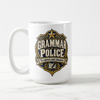 Mug Police de la grammaire – Corriger et observer