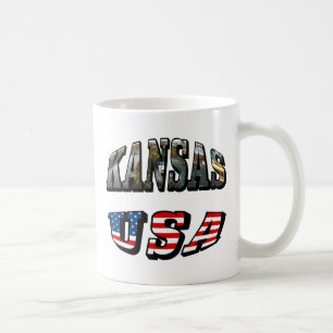 Mug Police du Kansas Picture et du drapeau américain
