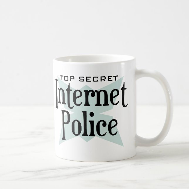 Mug Police extrêmement secrète d'Intenet (Droite)