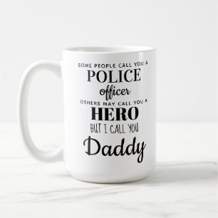 Mug Police Officier Hero Daddy Fête des pères Photo
