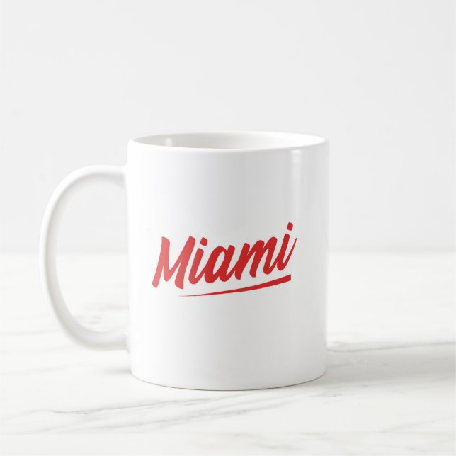 Mug Police rouge de Miami (Gauche)