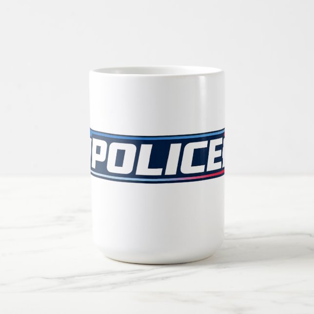 Mug POLICE Typographie Gras Streetwear (Centre)
