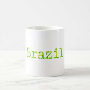 Mug Police verte et jaune du Brésil