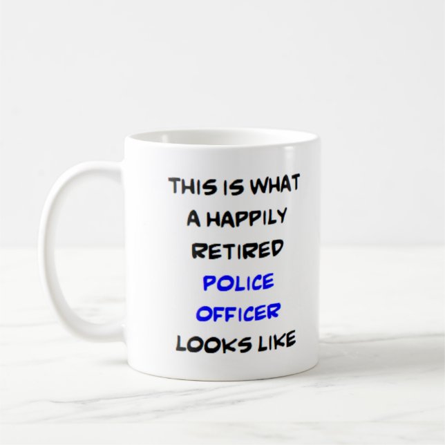 Mug policier à la retraite (Gauche)