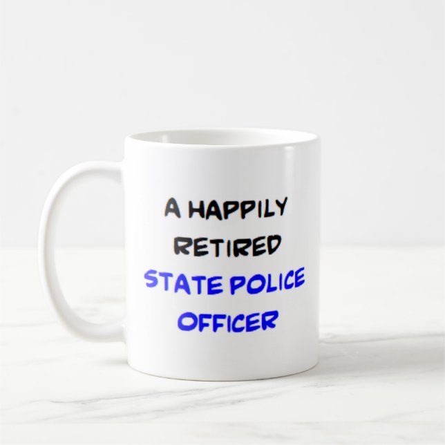 Mug policier d'état à la retraite (Gauche)