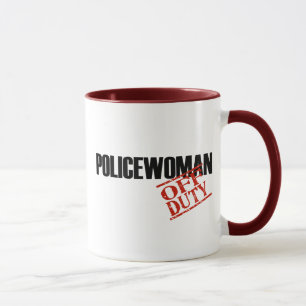 Mug Policière QUI N'EST PAS DE SERVICE