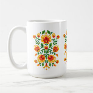Mug 💛 🧡 ❤️ Polish superbe Folk Wycinanki