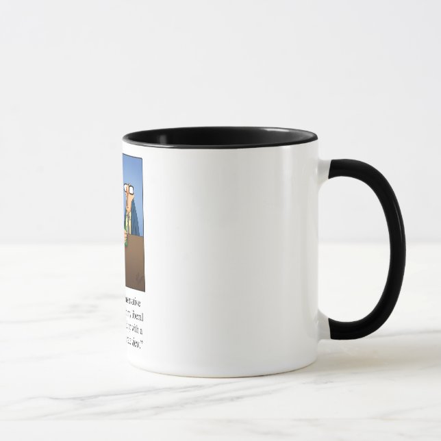 Mug Politique amusante et de boire un cadeau de dessin (Droite)