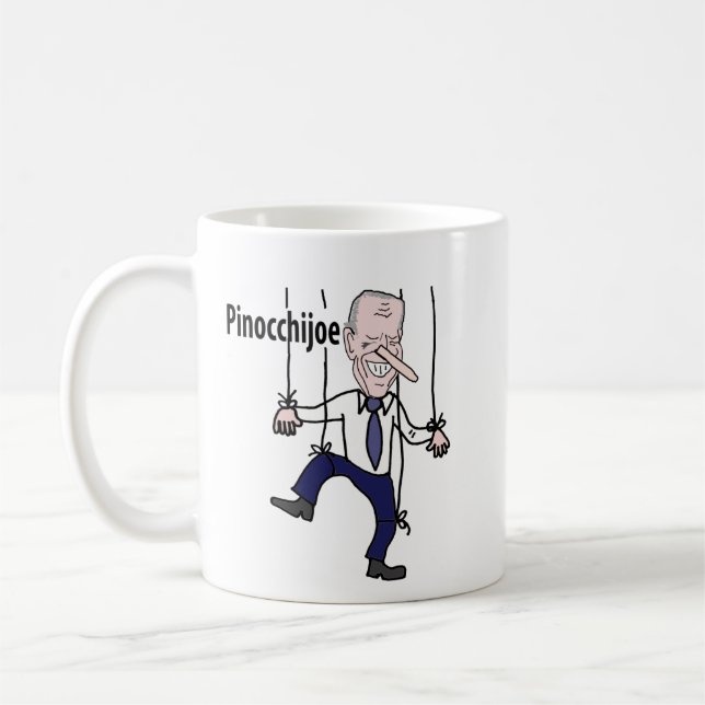 Mug Politique drôle Anti Joe Biden Pun (Gauche)