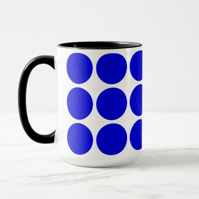 Mug Polka blue dots (Gauche)
