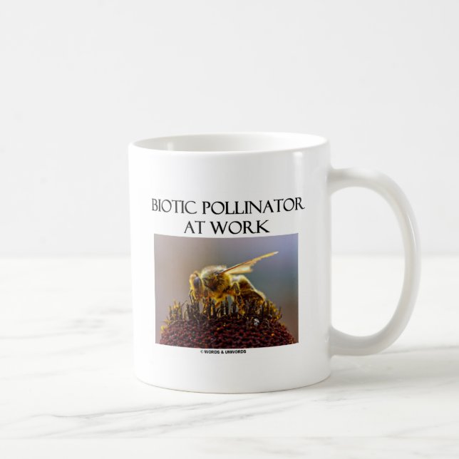 Mug Pollinateur Biotique Au Travail (Abeille Sur Une F (Droite)