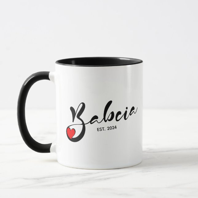 Mug Pologne Babcia Année de fondation - Grand-mère (Gauche)