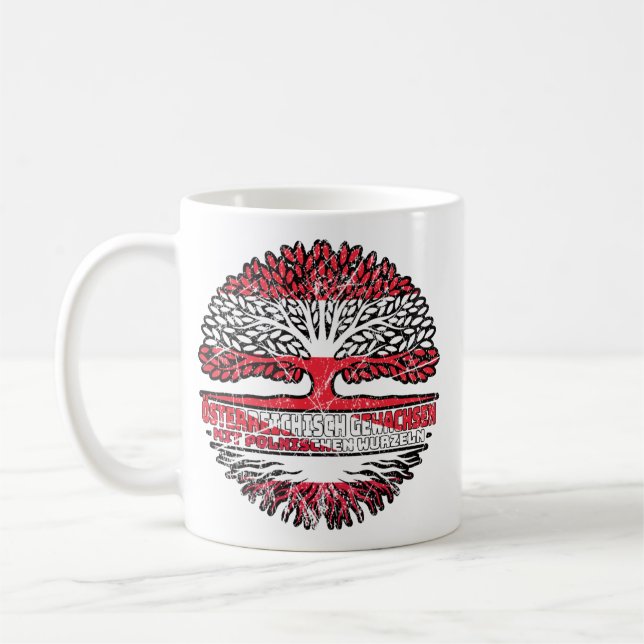 Mug Pologne Pole Autriche Arbre (Gauche)