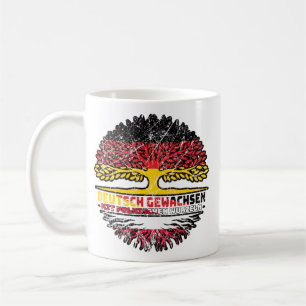 Mug Pologne Polonais Allemand Allemagne Arbre Racine