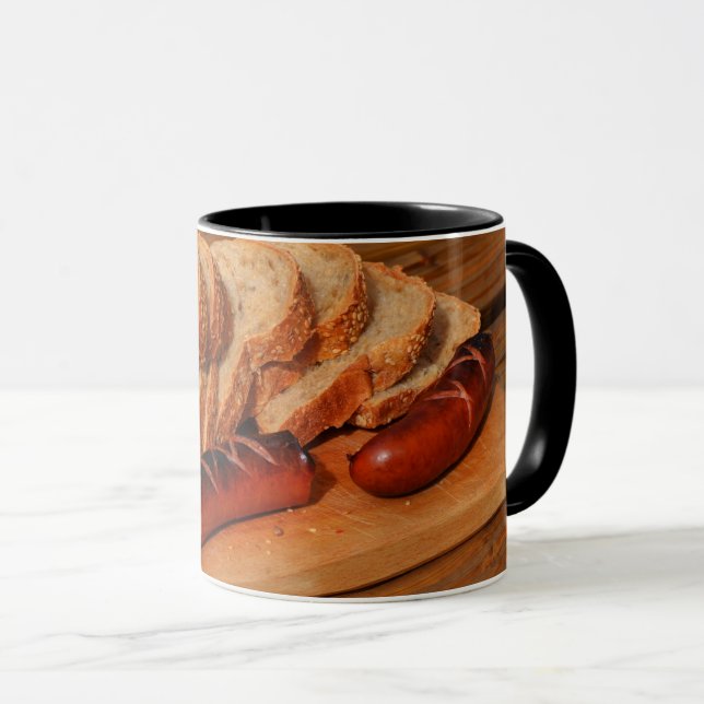 Mug Pologne Polska Cuisine polonaise Kielbasa Saucisse (Devant droit)