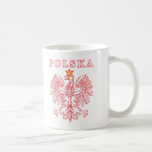 Mug Polska Avec Aigle Rouge Polonais (Droite)