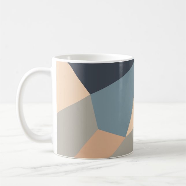 Mug Polygonal variegated seamless pattern. multi-color (Gauche)