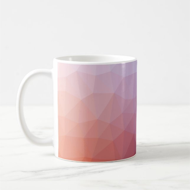 Mug  polygone abstrait. Illustration abstraite moderne (Gauche)