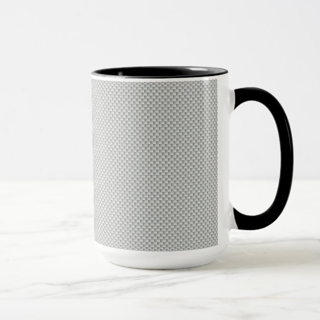 Mug Polymère noir et gris de fibre de carbone (Droite)