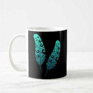 Mug Polynésie Maori Feather Tribal Tattoo Nouvelle-Zél