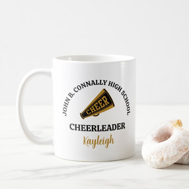 Mug Pom-Pom Élégant École Secondaire Personnalisé (Avec donut)