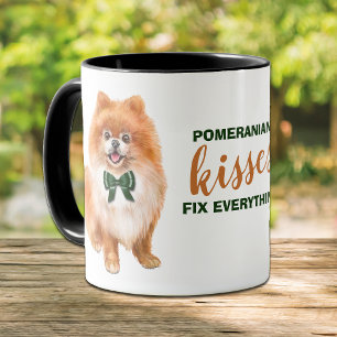 Mug Pomeranian Kisses Tout réparer