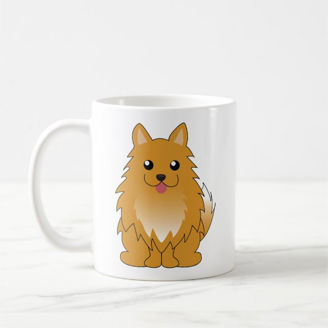 Mug Pomeranian orange (Gauche)
