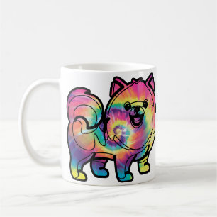 Mug Pomeranian Tie Dye