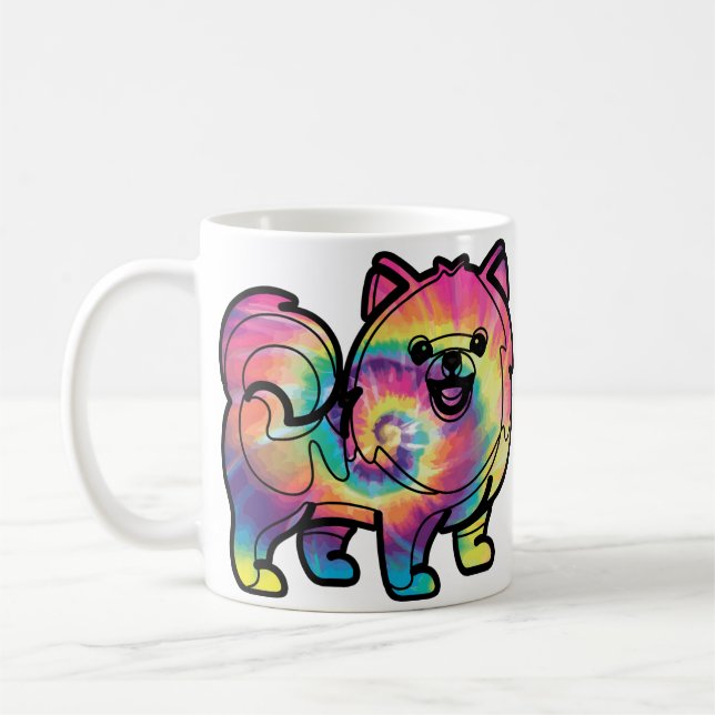 Mug Pomeranian Tie Dye (Gauche)