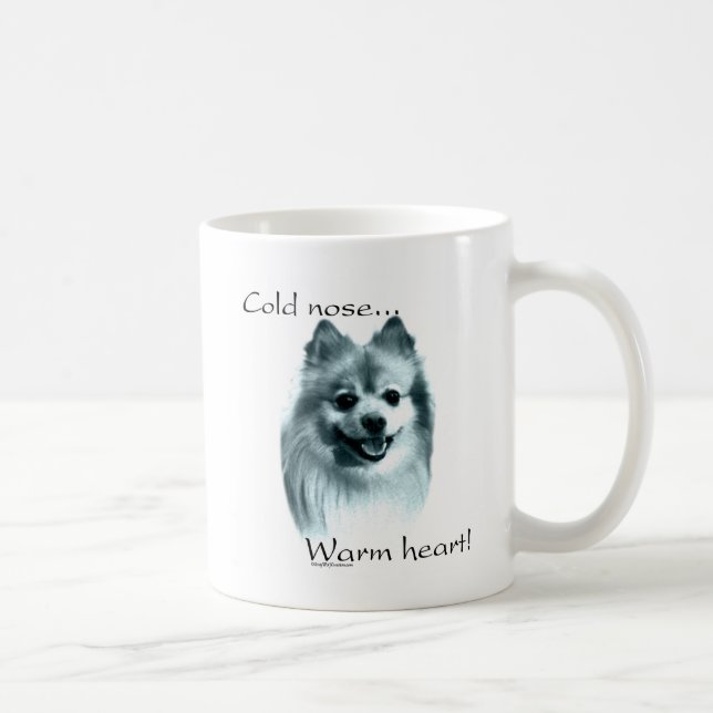 Mug Poméranie Froid Nez Chaud Coeur (Droite)