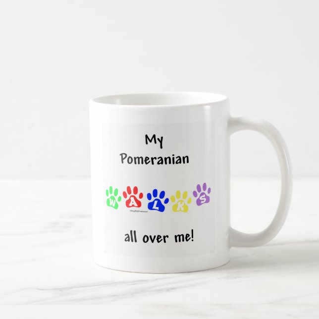 Mug Poméranie Marche Sur Moi (Droite)