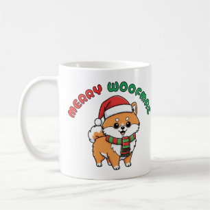 Mug Poméranien de Noël : Joyeuses Woofmas