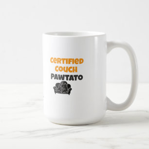 Mug Pomme de terre certifiée sur le canapé