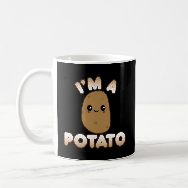 Mug Pomme De Terre Kawaii Style Sourire Je Suis Une Po (Gauche)
