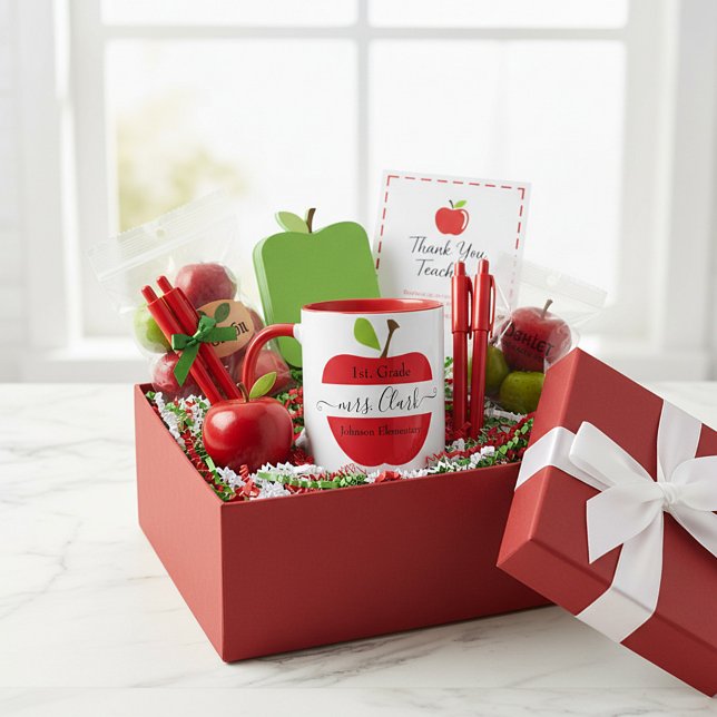 Mug Pomme enseignant personnalisée (Créateur téléchargé)