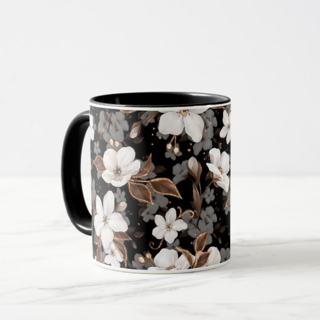 Mug Pomme fleurs (Devant gauche)