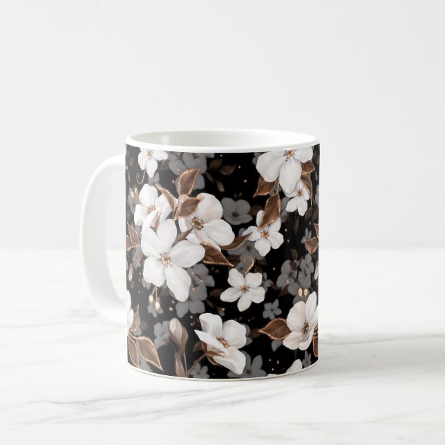 Mug Pomme fleurs (Devant gauche)