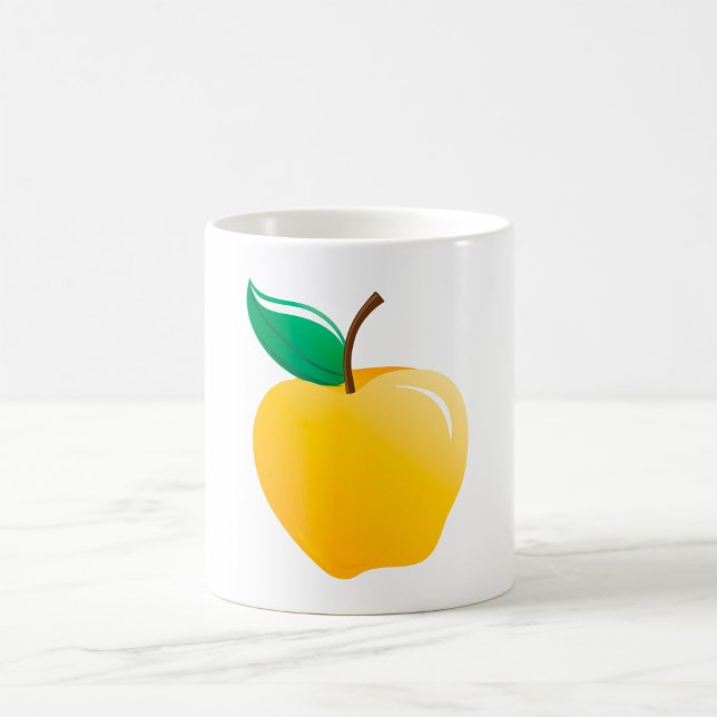 Mug Pomme jaune dorée (Créateur téléchargé)