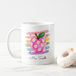 Mug Pomme Pissenlit Aquarelle Personnalisée