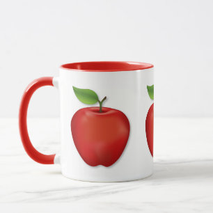 Mug Pomme Rouge Brillante