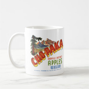 Mug Pommes Chopaka Oroville Vintage Label Washington