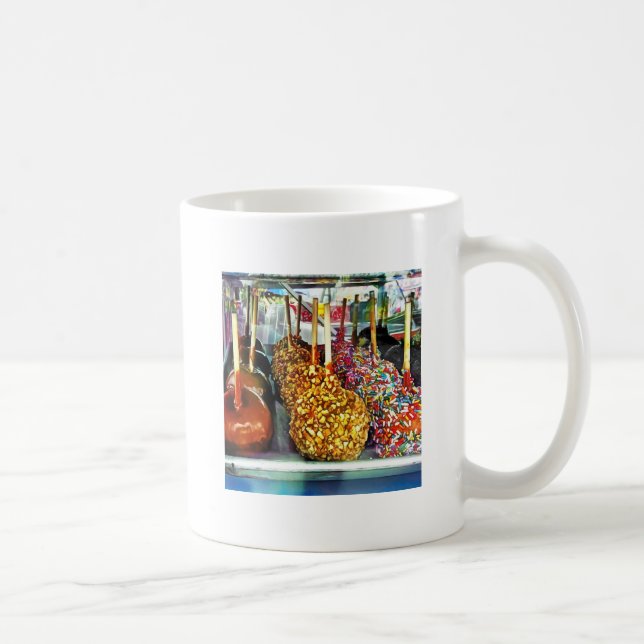 Mug Pommes en caramel avec arrosages et noix (Droite)