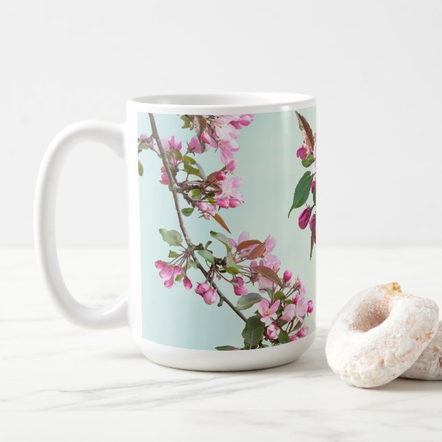 Mug Pommes fleuries 2 (Avec donut)